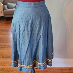 Modcloth Denim midi skirt - sz M